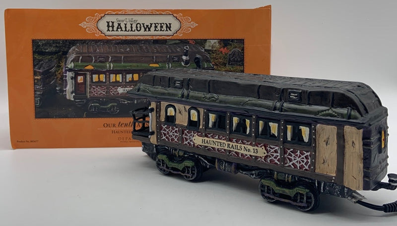 Dept 56- Snow Village Halloween "Haunted Rails Dining Car"