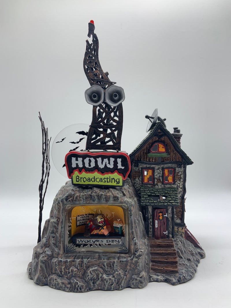 Dept 56- Snow Village Halloween "HOWL Radio"