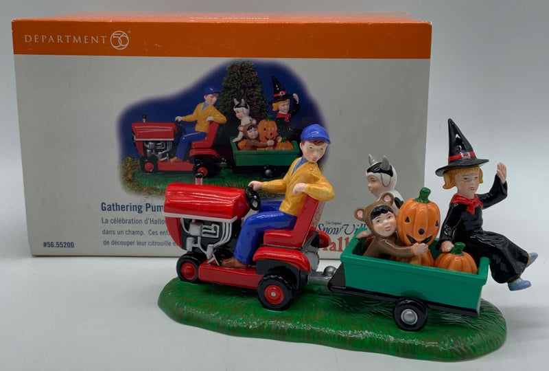 Dept 56- Snow Village Halloween "Gathering Pumpkins" accessory
