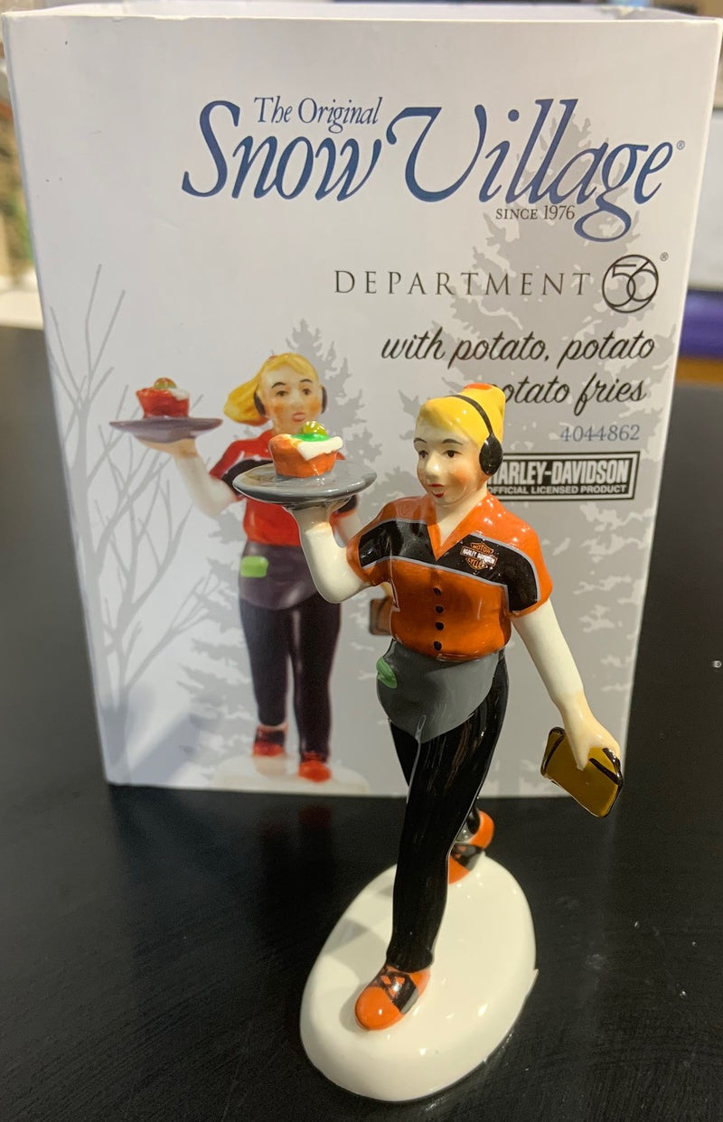 Dept 56- Snow Village "With Potato, Potato Fries"