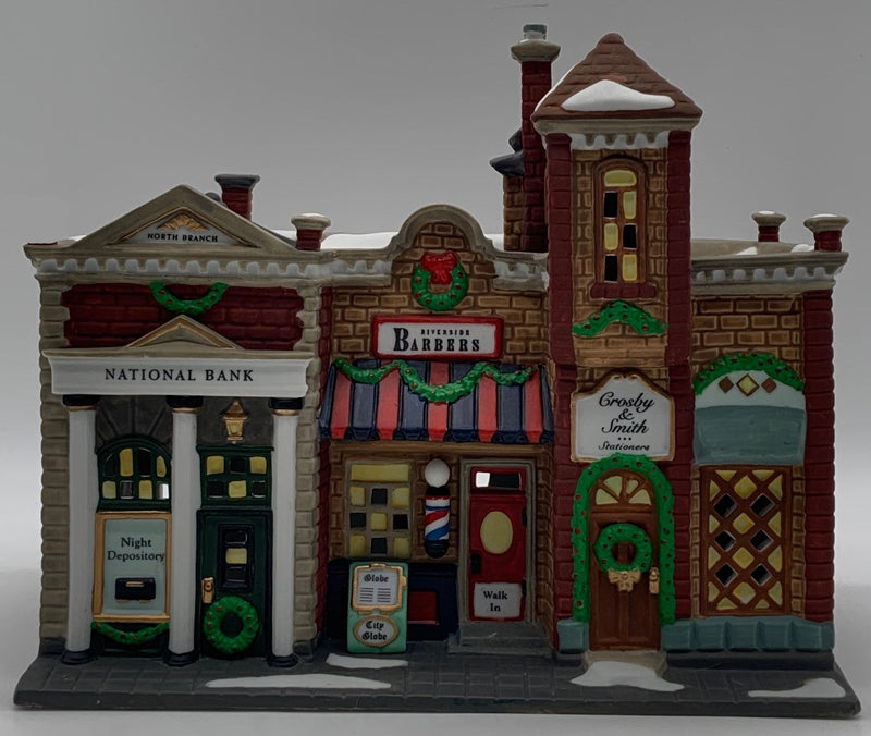 Dept 56- Christmas in the City "Riverside Row Shops"