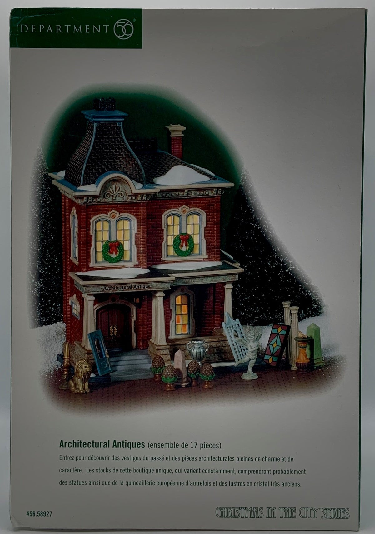 Retired Department 56- Christmas in the City "Architectural Antiques"