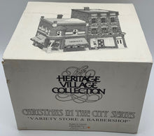 Load image into Gallery viewer, Department 56- Christmas in the City &quot;Variety Store and Barbershop&quot;
