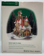 Load image into Gallery viewer, Retired Department 56- North Pole &quot;Northern Lights Fire Station&quot;
