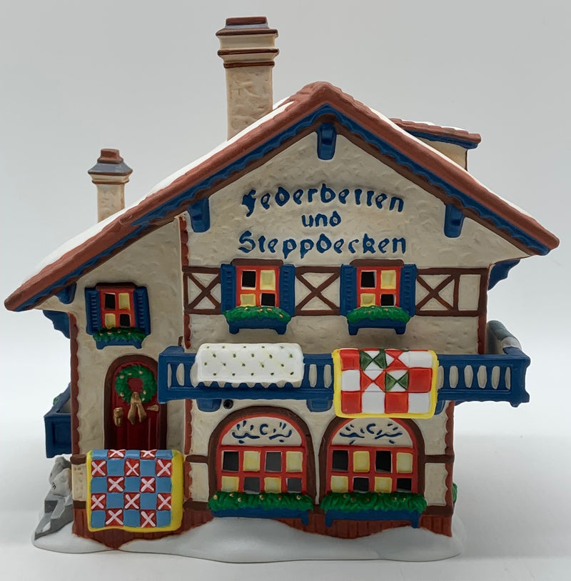 Dept 56- Alpine Village "Federbetten und Steppdecken"