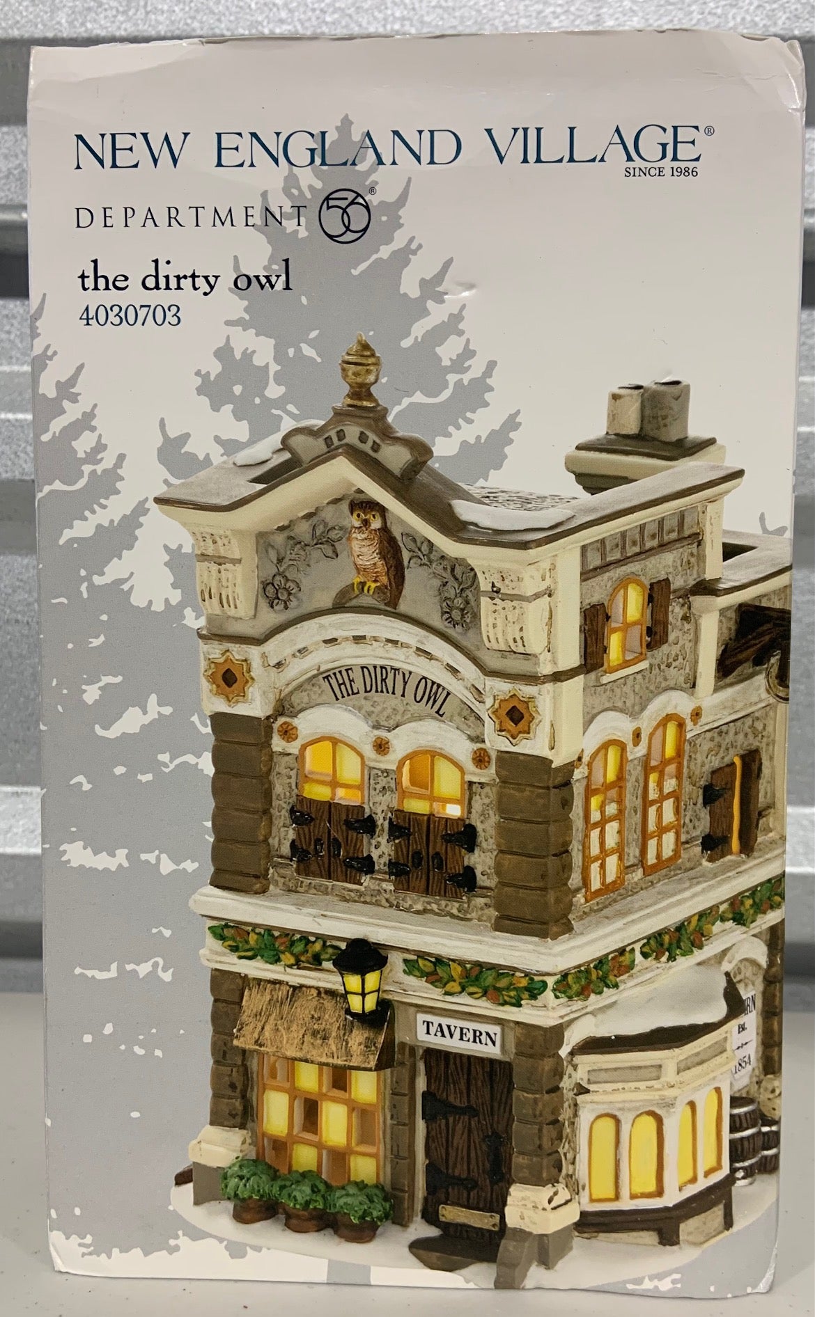 Retired Department 56- New England Village "The Dirty Owl"