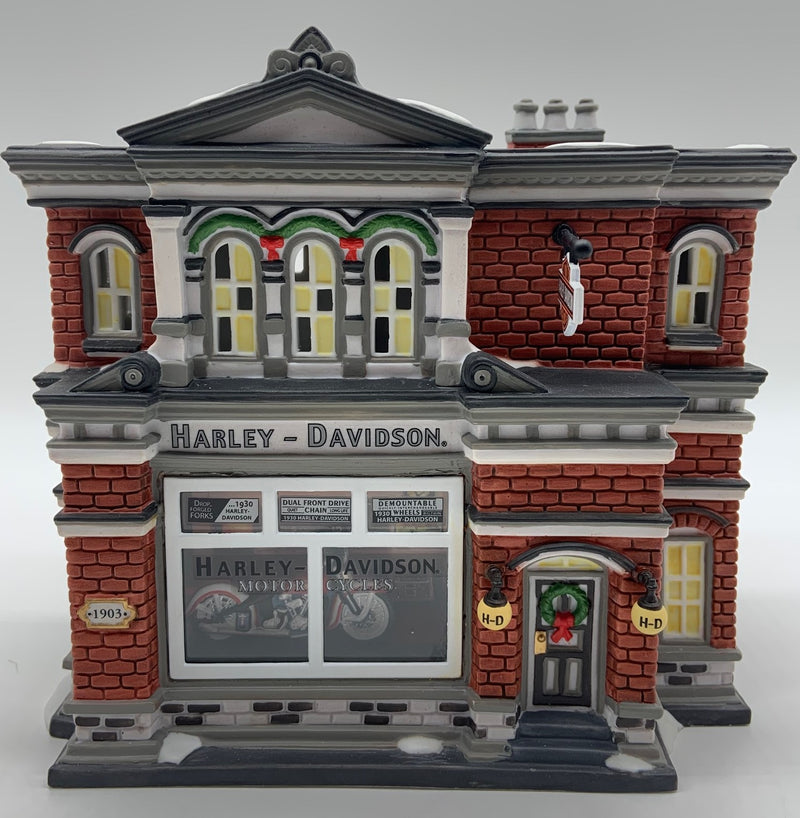 Dept 56- Christmas in the City "Harley-Davidson City Dealership"