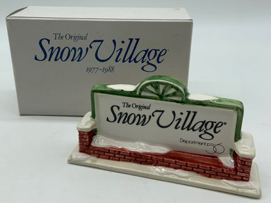 Dept 56- The Original Snow Village 
