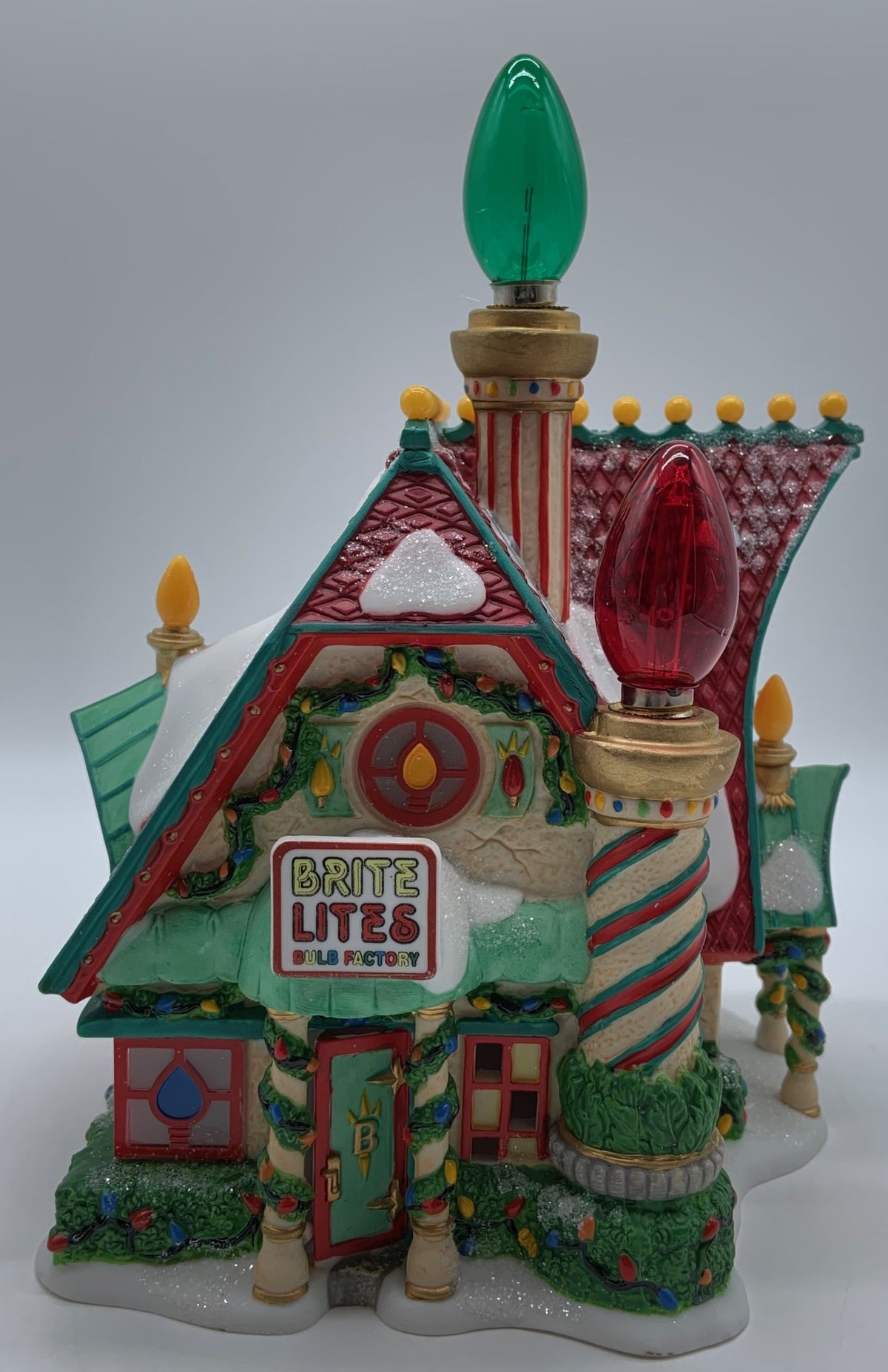 Retired Dept 56- North Pole Series "Brite Lights Bulb Factory"