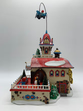 Load image into Gallery viewer, Dept 56- North Pole Series &quot;Checking it Twice Wind-Up Toys&quot; animated - see note
