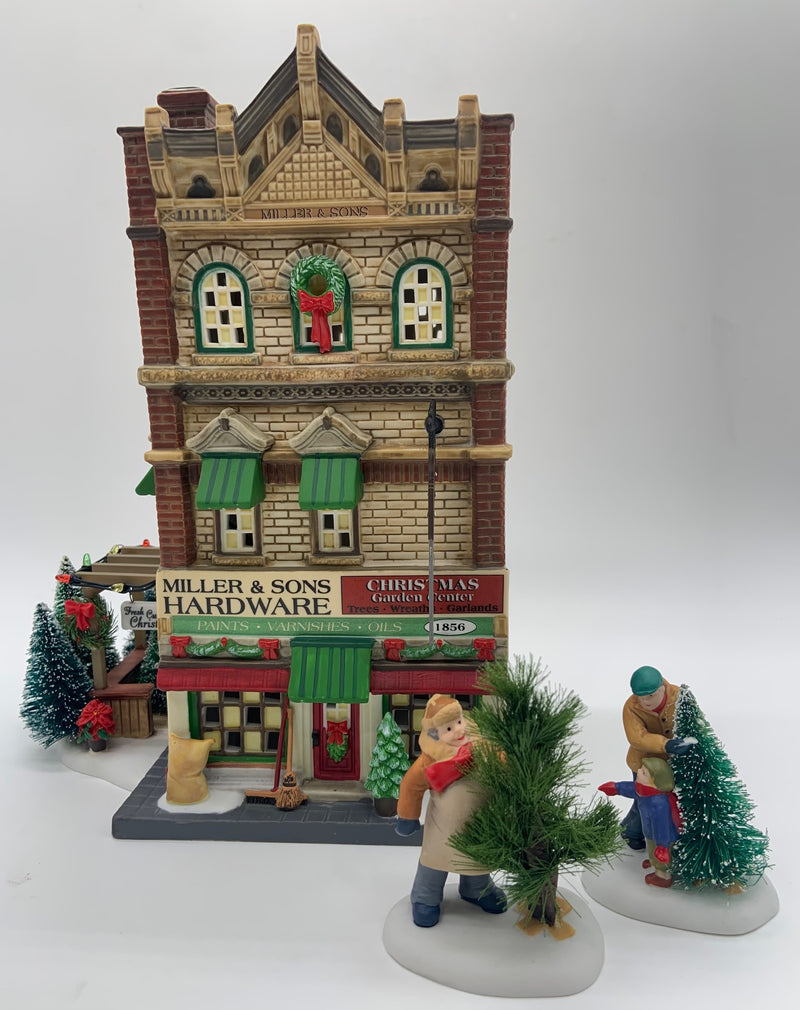 Dept 56- Christmas in the City "Miller & Sons Hardware & Garden Center"