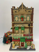 Load image into Gallery viewer, Dept 56- Christmas in the City "Miller &amp; Sons Hardware &amp; Garden Center"
