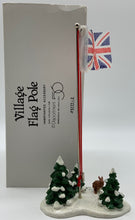 Load image into Gallery viewer, Dept 56- Snow Village &quot;Flag Pole&quot;  Accessory - British Flag
