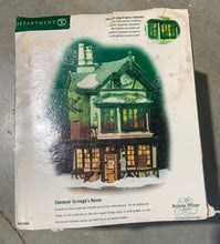 Load image into Gallery viewer, Dept 56- Dickens' Village "Ebenezer Scrooge's House" animated see note
