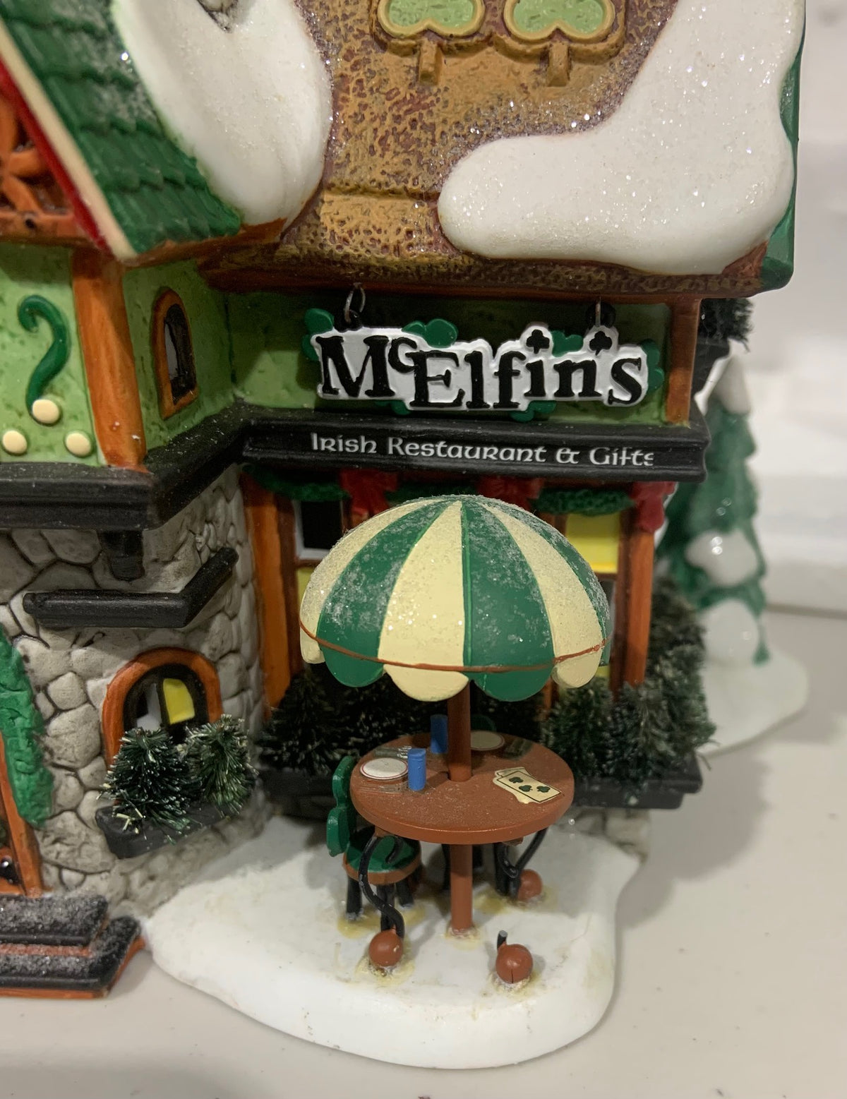 Dept 56- North Pole Series "McElfin's Irish Restaurant and Gifts" see note