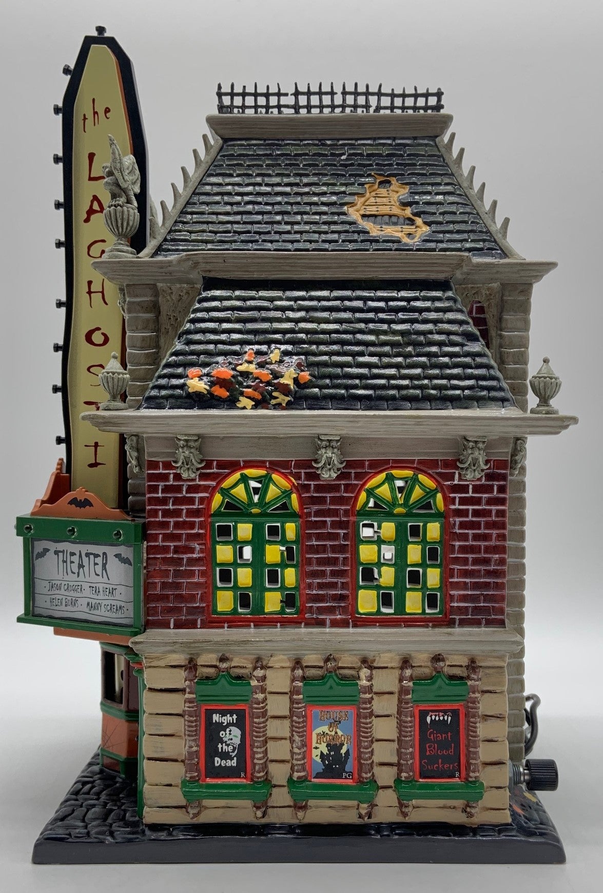 Department 56- Snow Village Halloween LaGhosti Movie Theater"