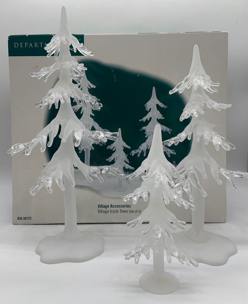 Dept 56- Village Accessories "Village Icicle Trees" accessory