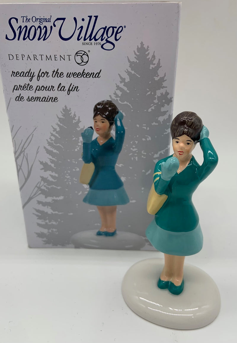 Dept 56- Snow Village "Ready for the weekend" NEW accessory