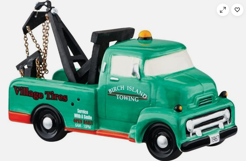 Dept 56- Snow Village "Birch Island Towing" accessory