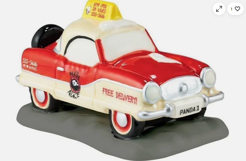 Dept 56- Snow Village "Panda Palace Free Delivery" accessory