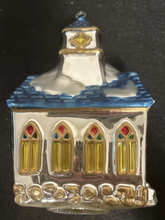 Load image into Gallery viewer, Dept 56- Snow Village "Steepled Church" Glass ornament
