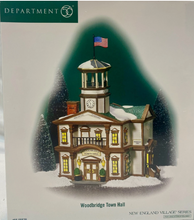 Load image into Gallery viewer, Dept 56- New England Village "Woodbridge Town Hall"
