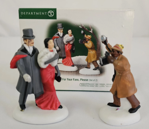 Dept 56- Christmas in the City "A Shot For Your Fans, Please" accessory
