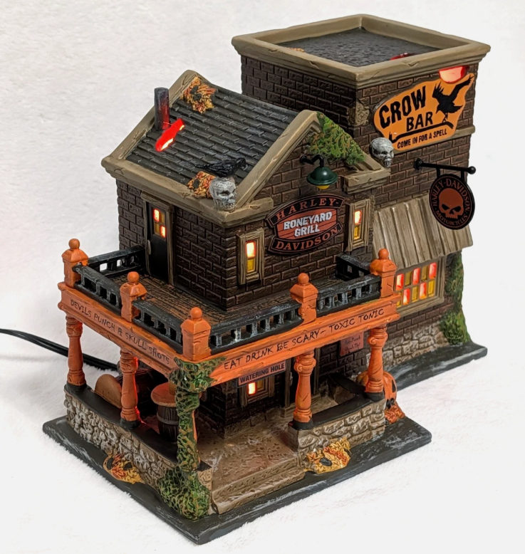 Department 56- SV Halloween "Harley Crow Bar"