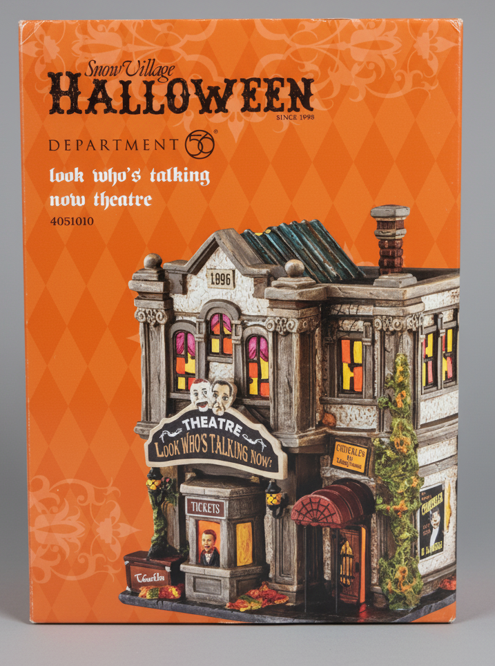 Retired Dept 56- SV Halloween "Look Who's Talking Now Theatre"