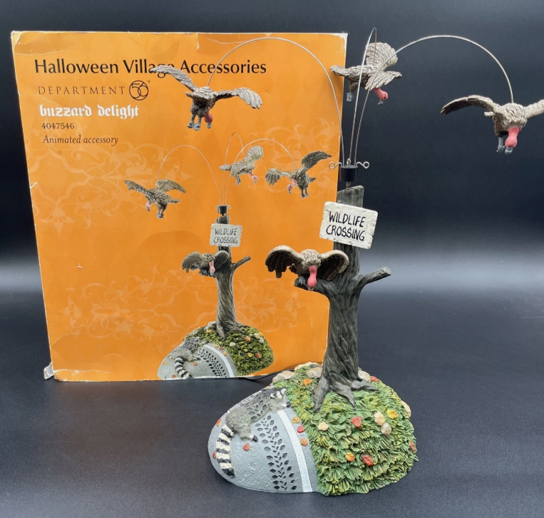 Dept 56- SV Halloween "Buzzard Delight" animated accessory