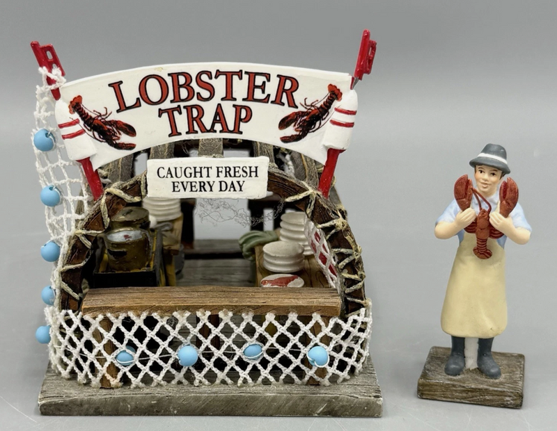 Dept 56- Christmas in the City "Lobster Trap Boardwalk Booth" accessory