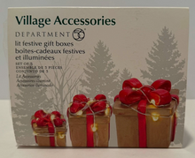 Load image into Gallery viewer, Department 56- Village Accessories "Lit Festive Gift Boxes" accessory

