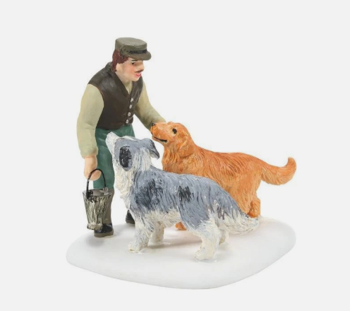 Dept 56- Dickens' Village "Man's Best Friends" accessory