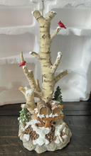 Load image into Gallery viewer, Dept 56- Village Accessories "Birch tree cluster with 2 mailboxes" accessory
