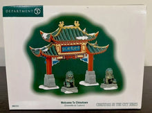 Load image into Gallery viewer, Dept 56- Christmas in the City &quot;Welcome to Chinatown&quot; accessory
