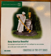 Load image into Gallery viewer, Dept 56- Christmas in the City &quot;Keep America Beautiful&quot; accessory
