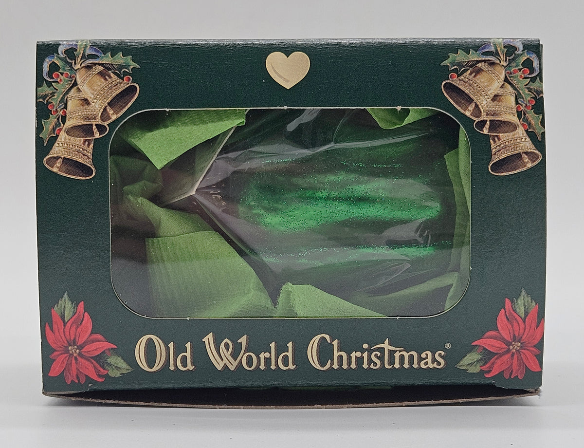 Old World Christmas Bell Pepper – Green ornament #28087 – packaging photo