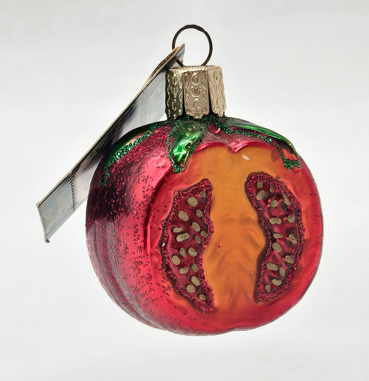 Old World Christmas Garden Tomato ornament #28081 – front ornament view