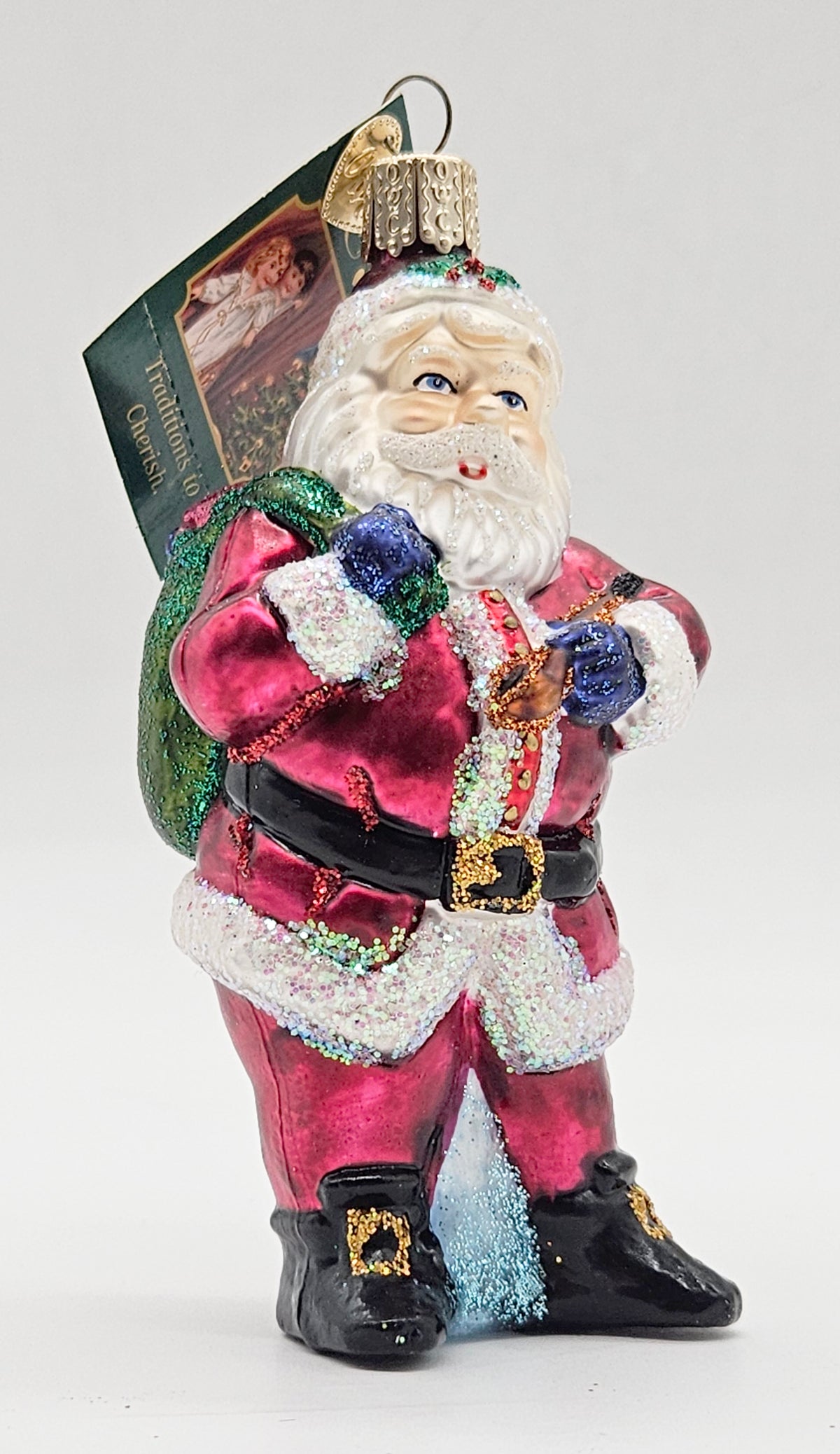 Old World Christmas Jolly Old Elf ornament #40282 – front ornament view