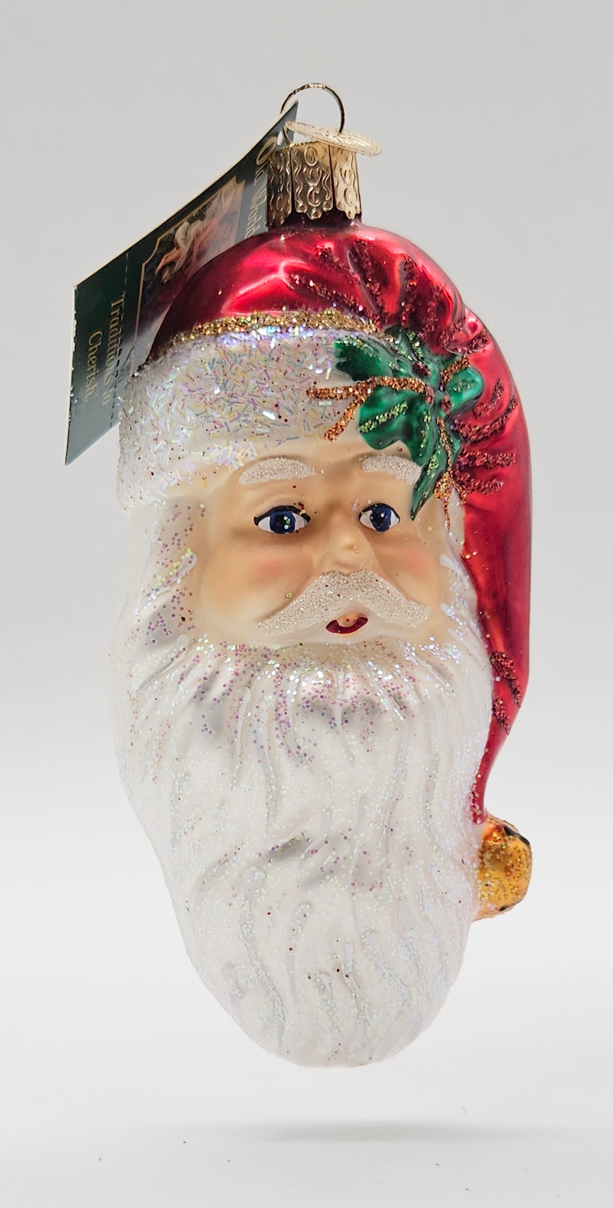 Old World Christmas Nostalgic Santa ornament #40256 – front ornament view