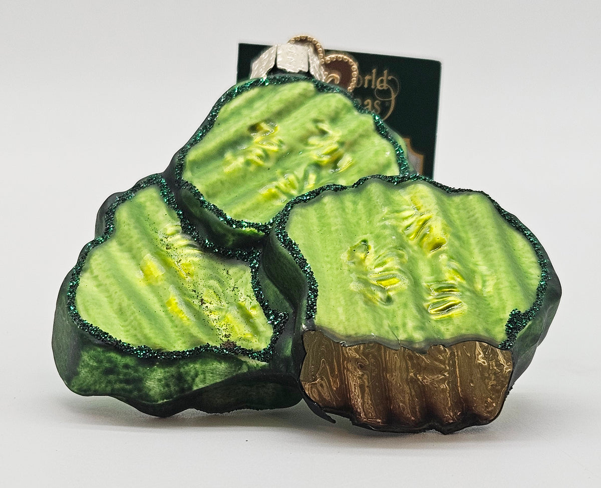 Old World Christmas Pickle Chips – product back