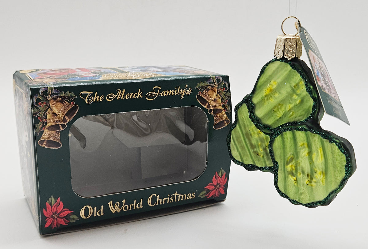 Old World Christmas Pickle Chips – with box