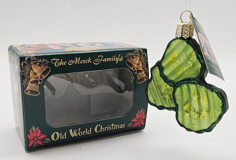 Old World Christmas Pickle Chips – with box