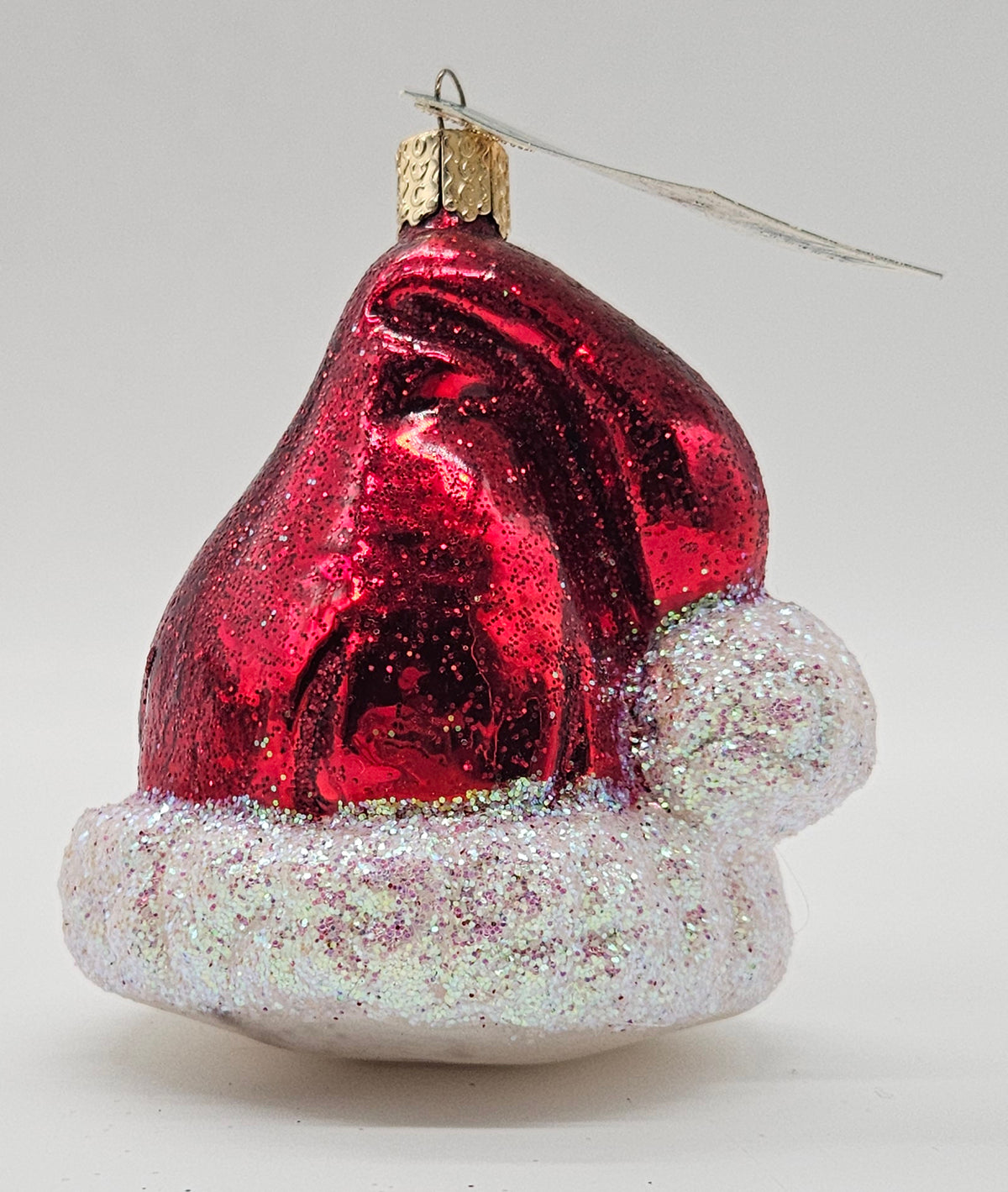 Old World Christmas Santa’s Hat ornament #32102 – front ornament view