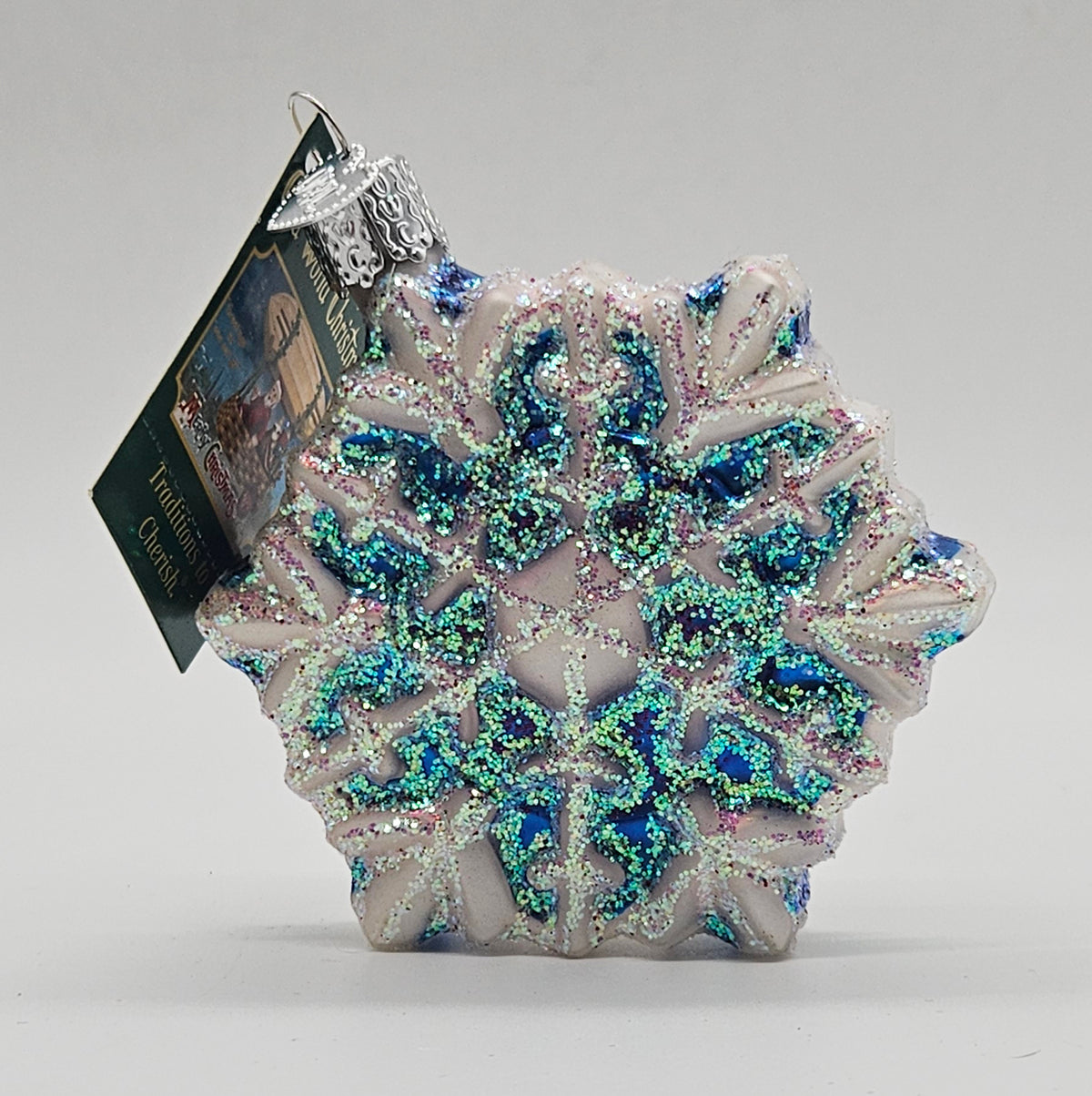 Old World Christmas Snowflake – Version 04 ornament #36076 – front ornament view