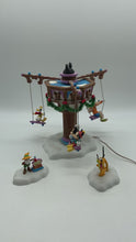 Load and play video in Gallery viewer, Retired Department 56- North Pole Series &quot;Swinging Disney Fab Five&quot; animated accessory
