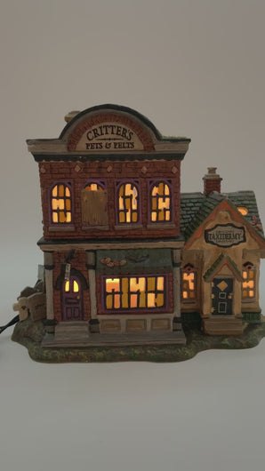 Department 56- Snow Village Halloween "Critter's Pets & Pelts"