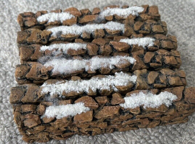 Dept 56- Village "Stone Wall" accessory- set of 6 - no box