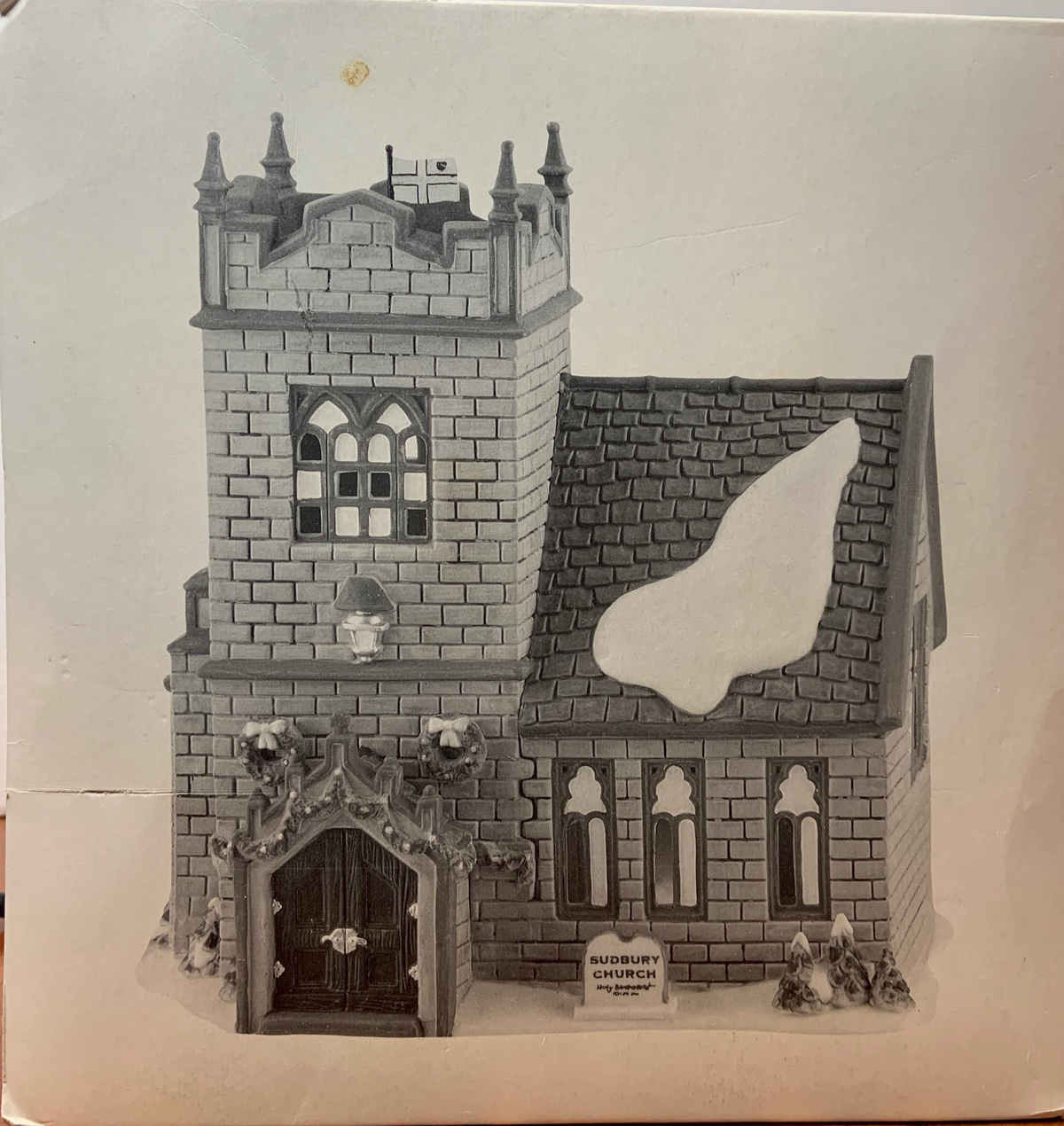 Retired Dept 56 Dickens' Village Sudbury Church