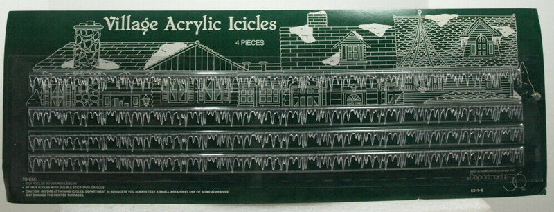 Department 56- Village Accessories "Village acrylic Icicles"